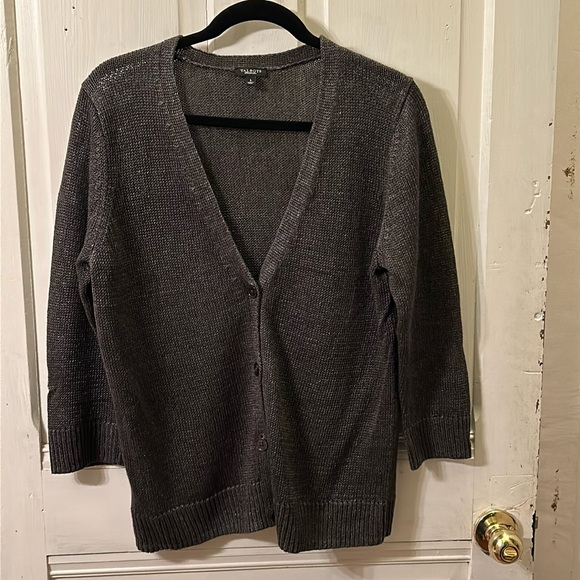 Talbots Linen Cardigan, Size L - Picture 1 of 4